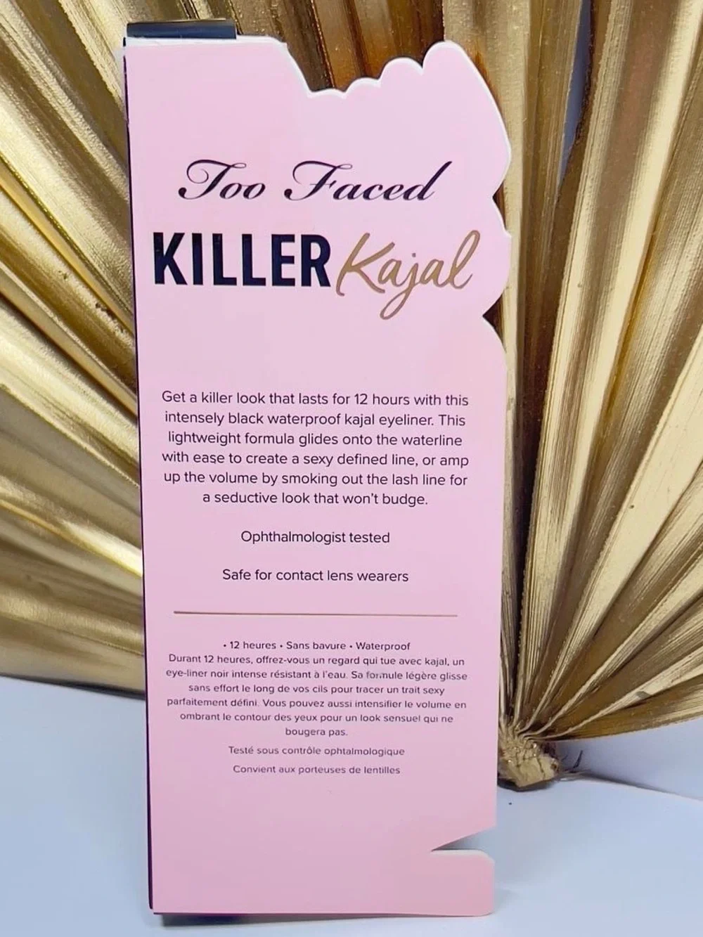 🍒3/$30 NIB Too Faced Killer Kajal 12 Hour Longwearing Intense Black Eyeliner